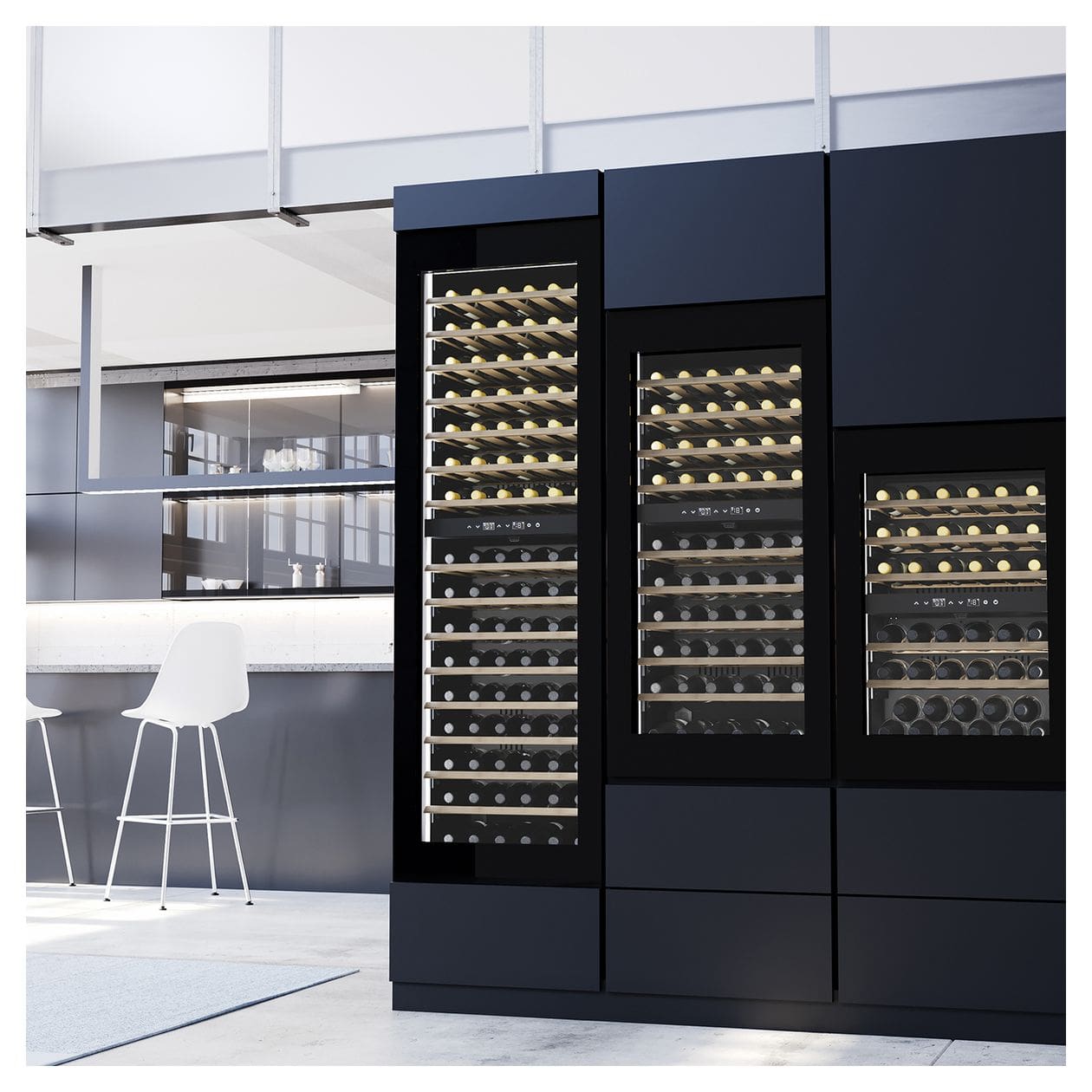 WineDeluxe WD60 Weinkühler Integriert EEK: F 1 Zonen 60 Flasche(n) 