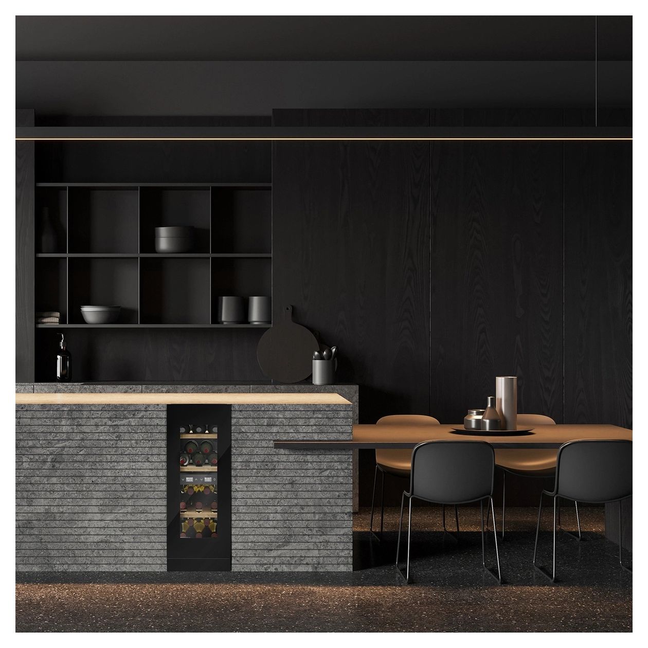 WineDeluxe WDU18 Weinkühler Integriert EEK: F 2 Zonen 18 Flasche(n) 