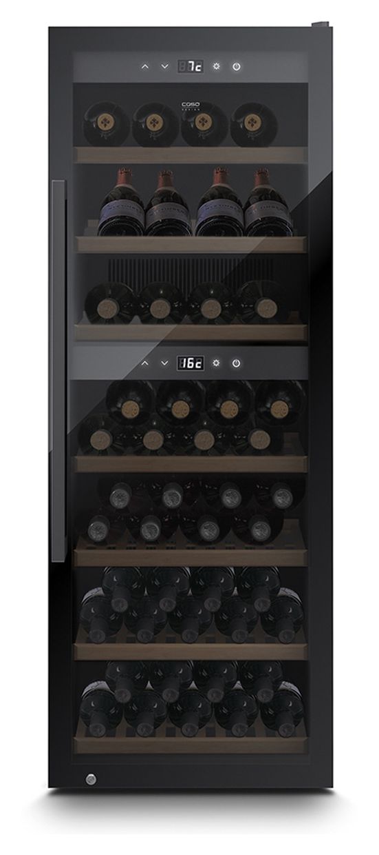 WineExclusive 126 Smart Weinkühler Freistehend EEK: G 2 Zonen 126 Flasche(n) 
