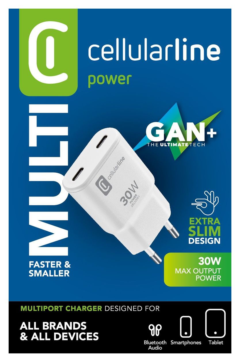 2xUSB-C Ladegerät mit GaN-Technologie -GAN SLIM 30W 