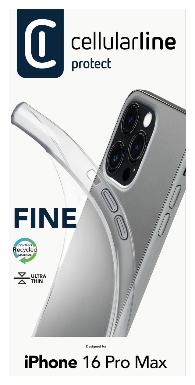 60853 Fine Cover für Apple iPhone 16 Pro Max  (Transparent) 