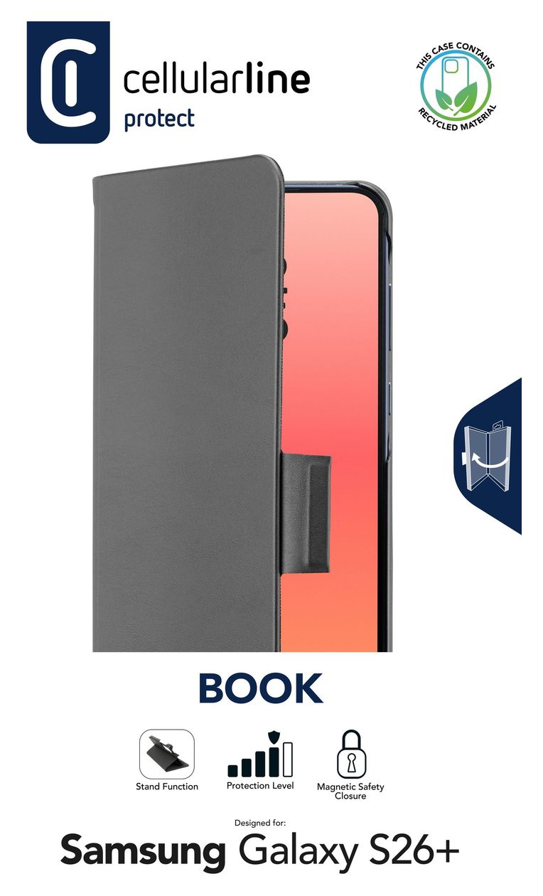Book Folio für Samsung Galaxy S26 Edge  (Schwarz) 