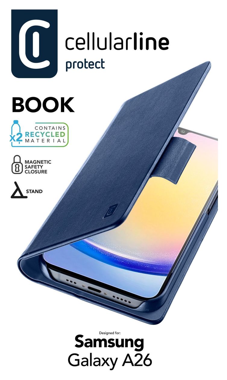 Book Agenda Folio für Samsung Galaxy A26  (Blau) 