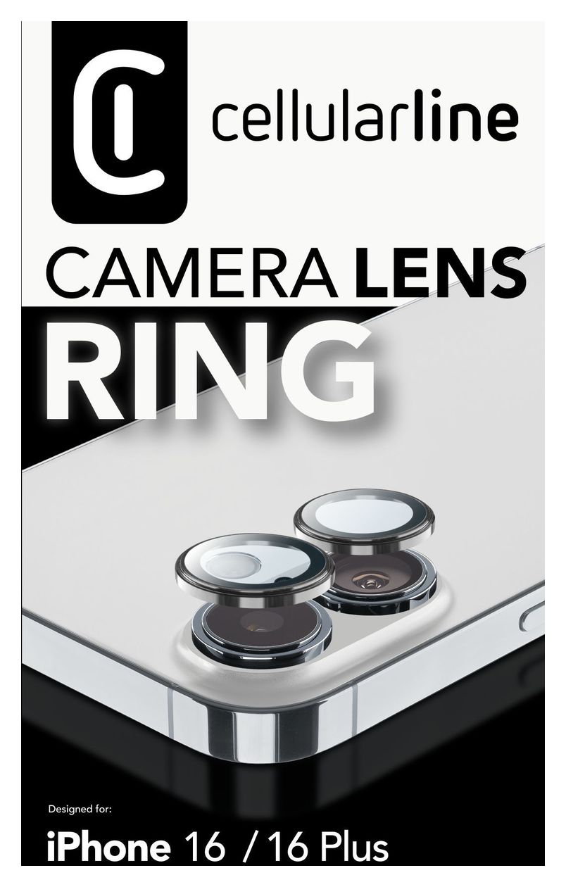 Camera Lens Ring Kameraobjektivschutz gehärtetes Glas für  Apple iPhone 16, iPhone 16 Plus Kratzresistent, Schockresistent 