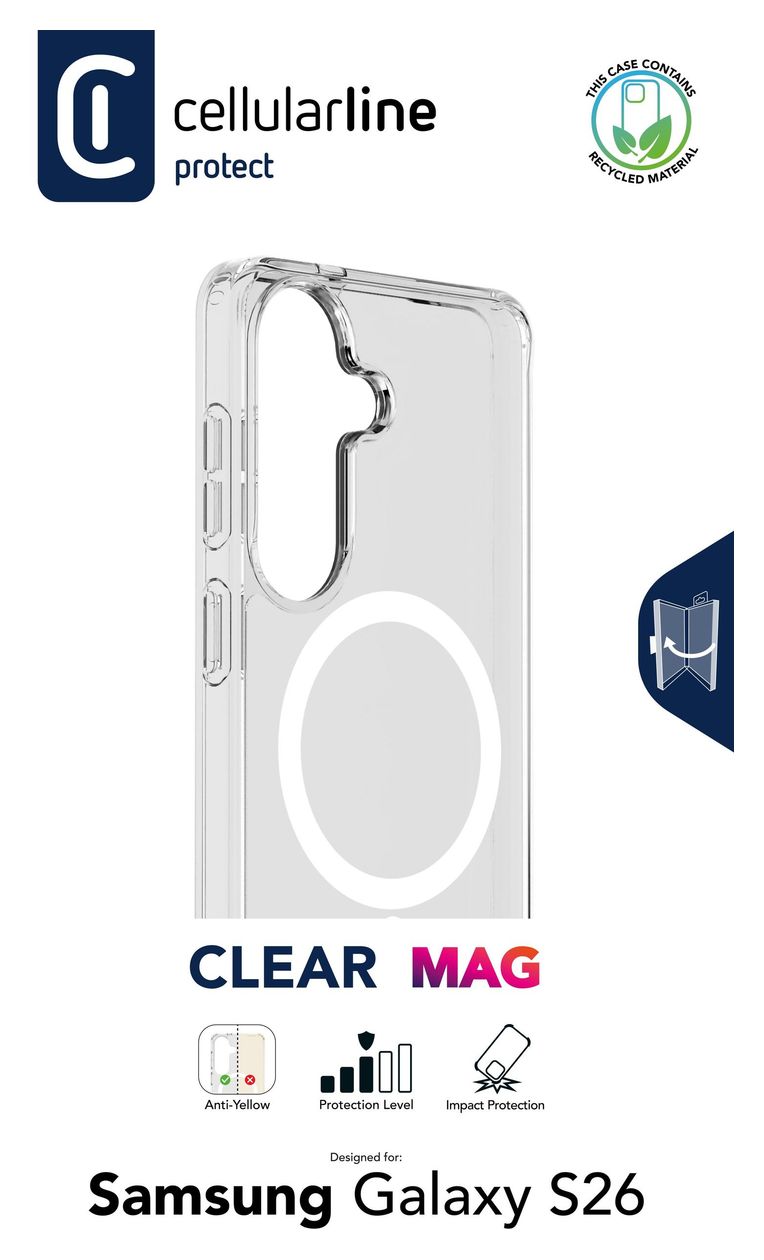 Clear Mag Cover für Samsung Galaxy S26  (Transparent) 