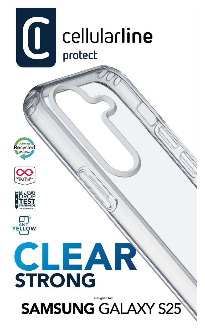 Clear Strong Case Cover für Samsung Galaxy S25  (Transparent) 