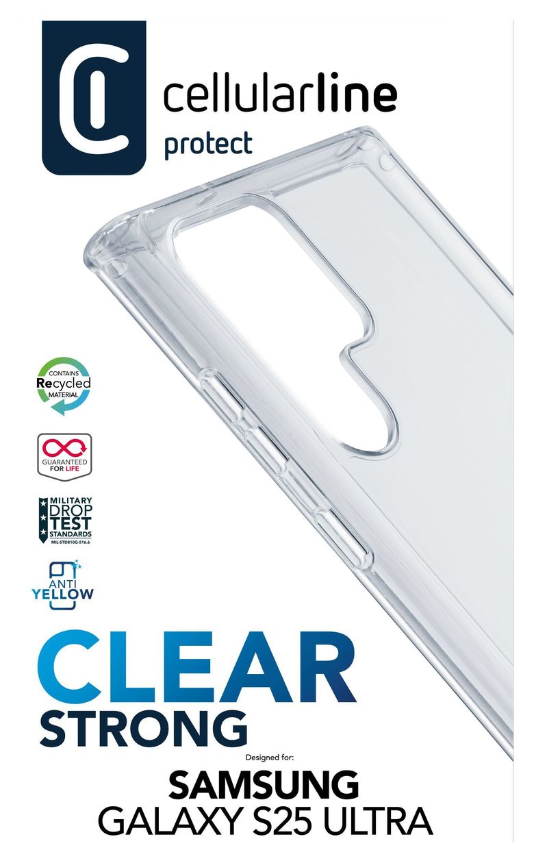 Clear Strong Case Cover für Samsung Galaxy S25 Ultra  (Transparent) 