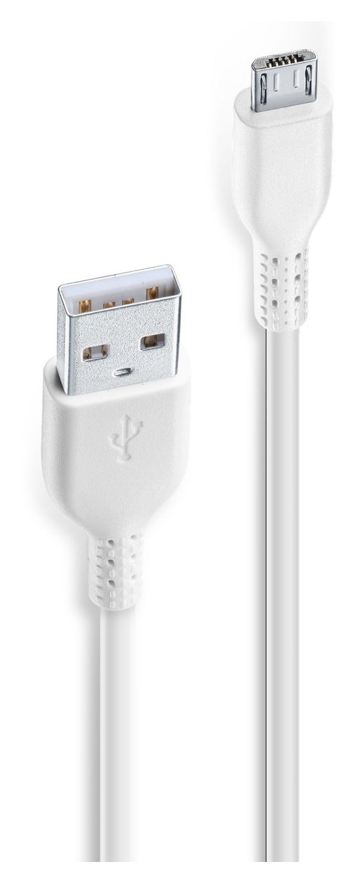 Color Cable USB A auf Micro-USB B Männlich 1 m  (Weiß) 