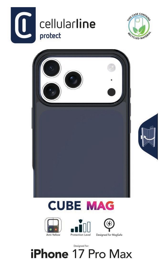Cube Mag Cover für Apple iPhone 17 Pro Max  (Transparent) 