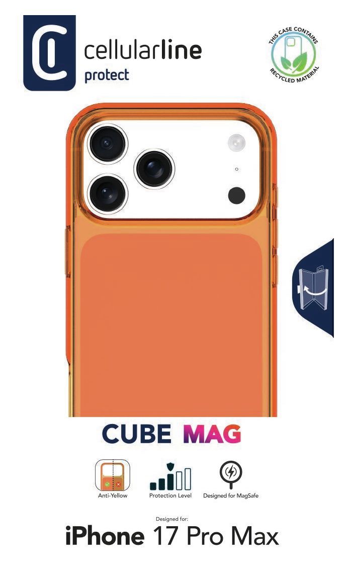 Cube Mag Cover für Apple iPhone 17 Pro Max  (Transparent) 