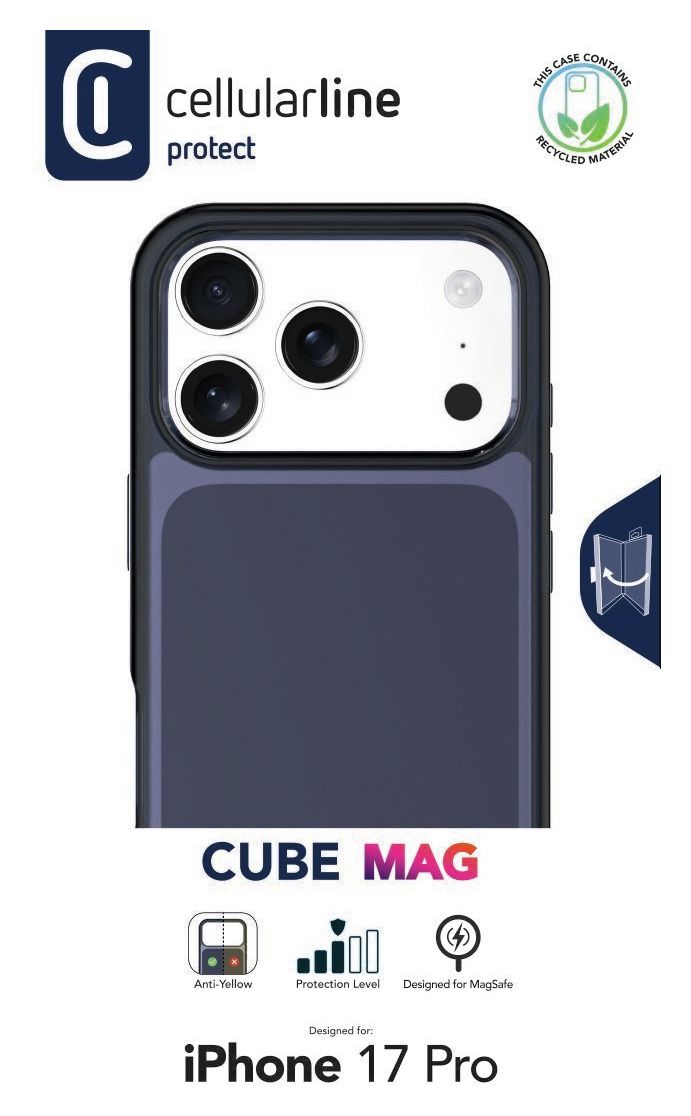Cube Mag Cover für Apple iPhone 17 Pro  (Transparent) 