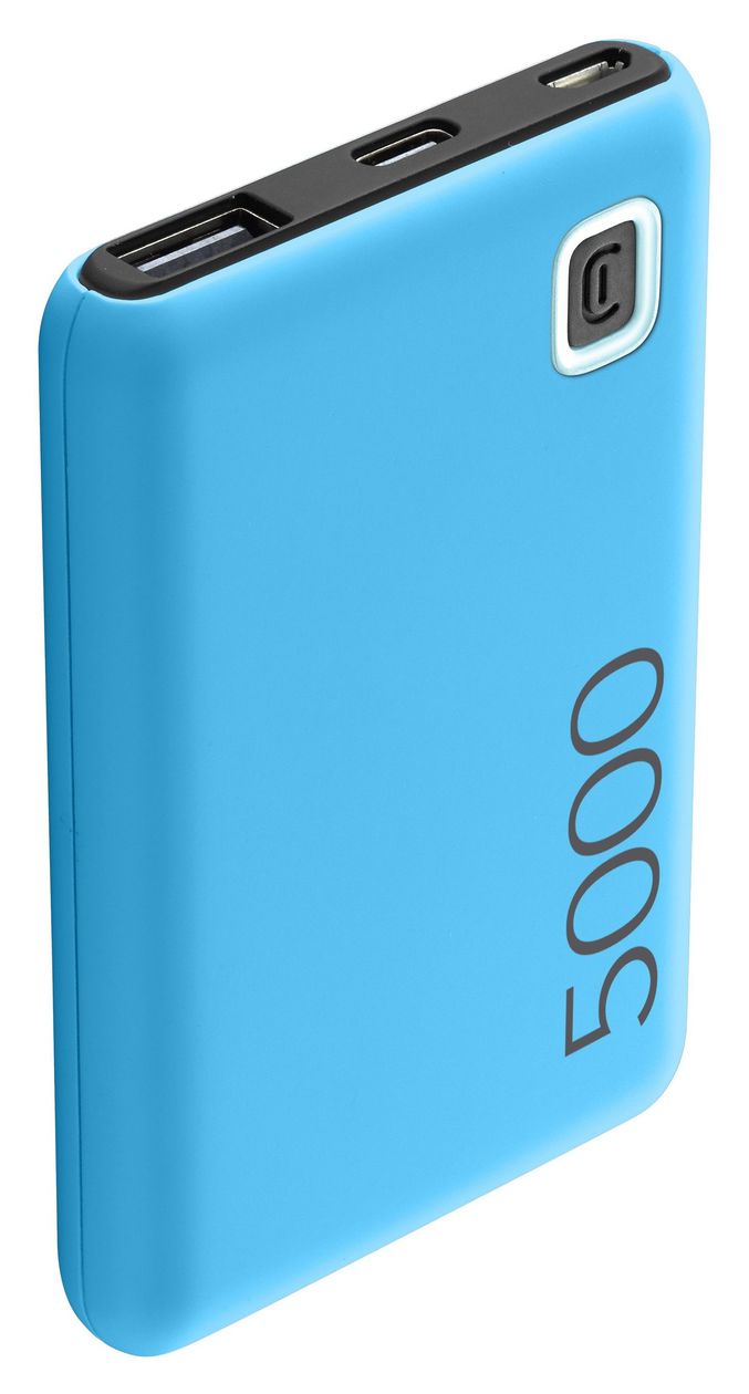 Essence 5000 mAh Powerbank Micro-USB + USB Type-C  (Blau) 