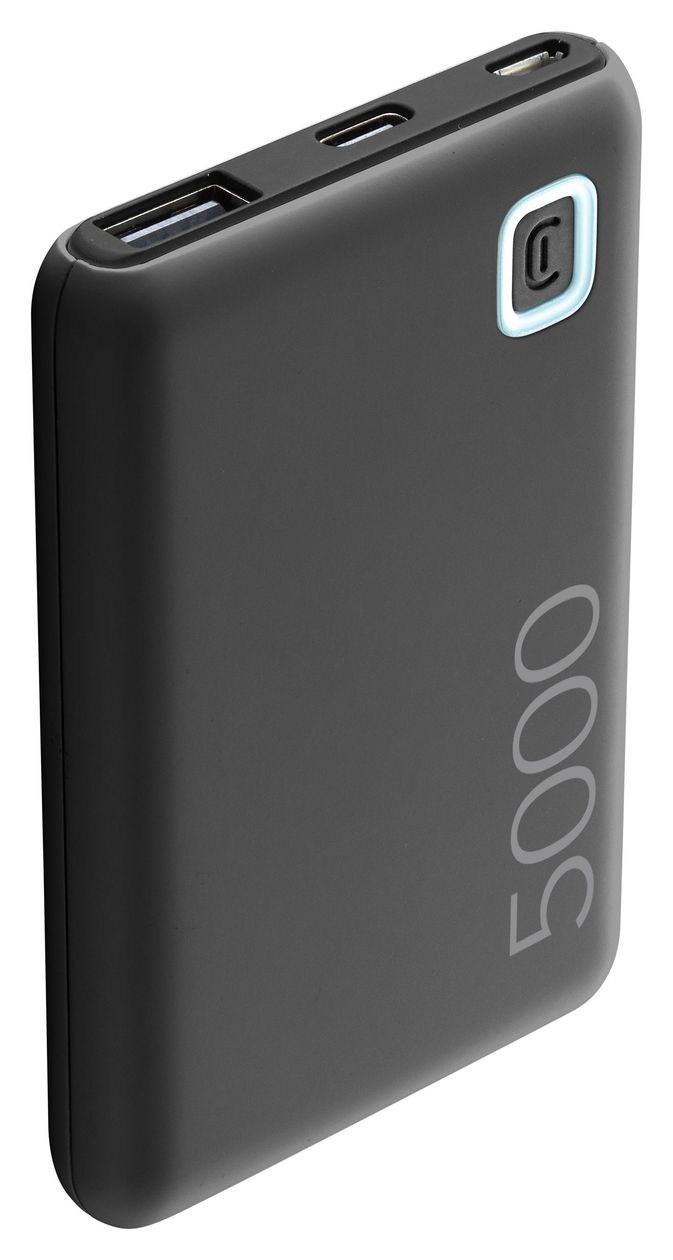 Essence 5000 mAh Powerbank Micro-USB + USB Type-C  (Schwarz) 