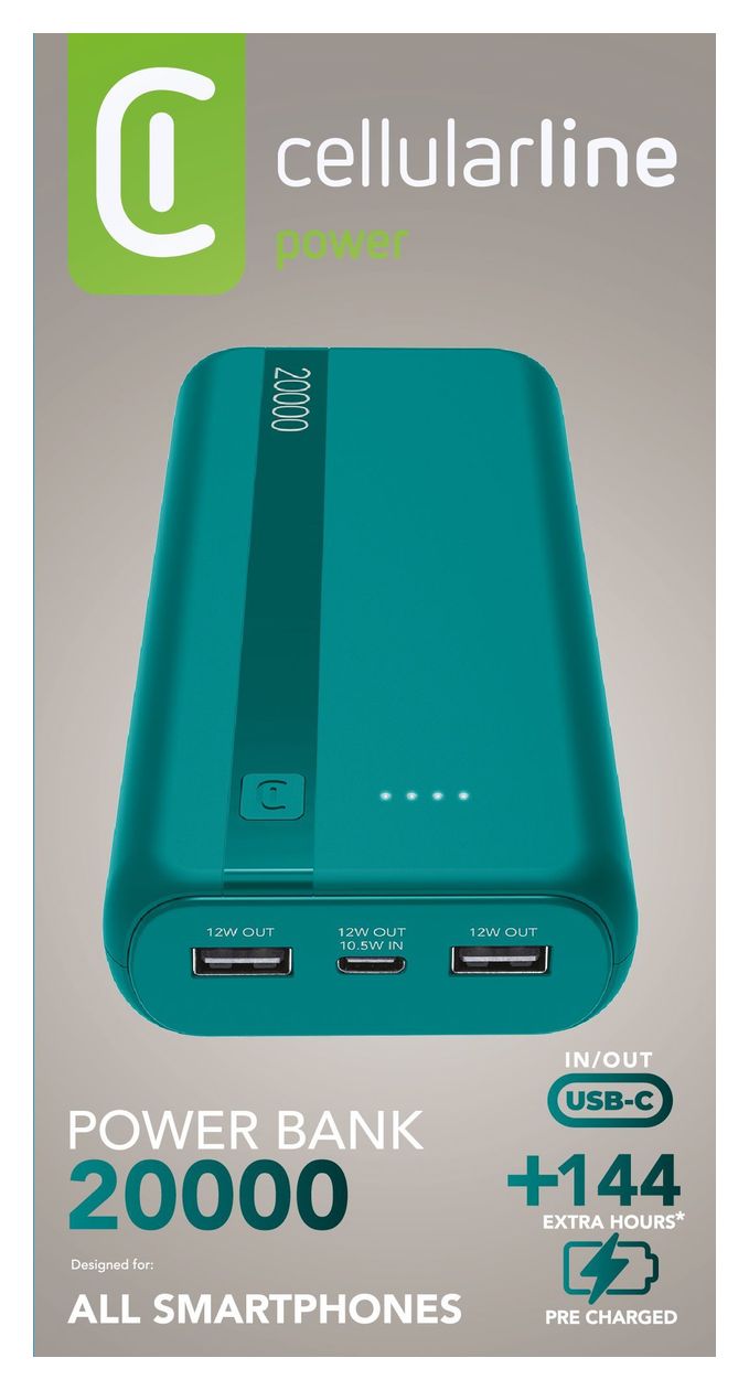 Essential 20000 mAh Powerbank USB Typ-C  (Blau) 