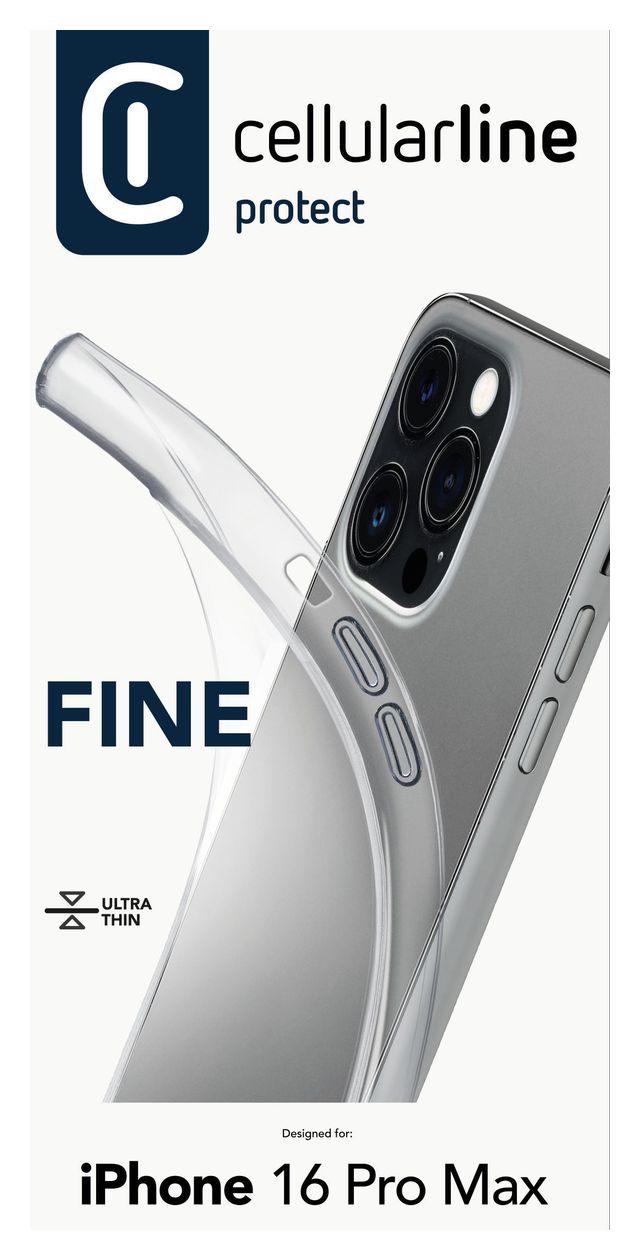 Fine Cover für Apple iPhone 16 Pro Max  (Transparent) 