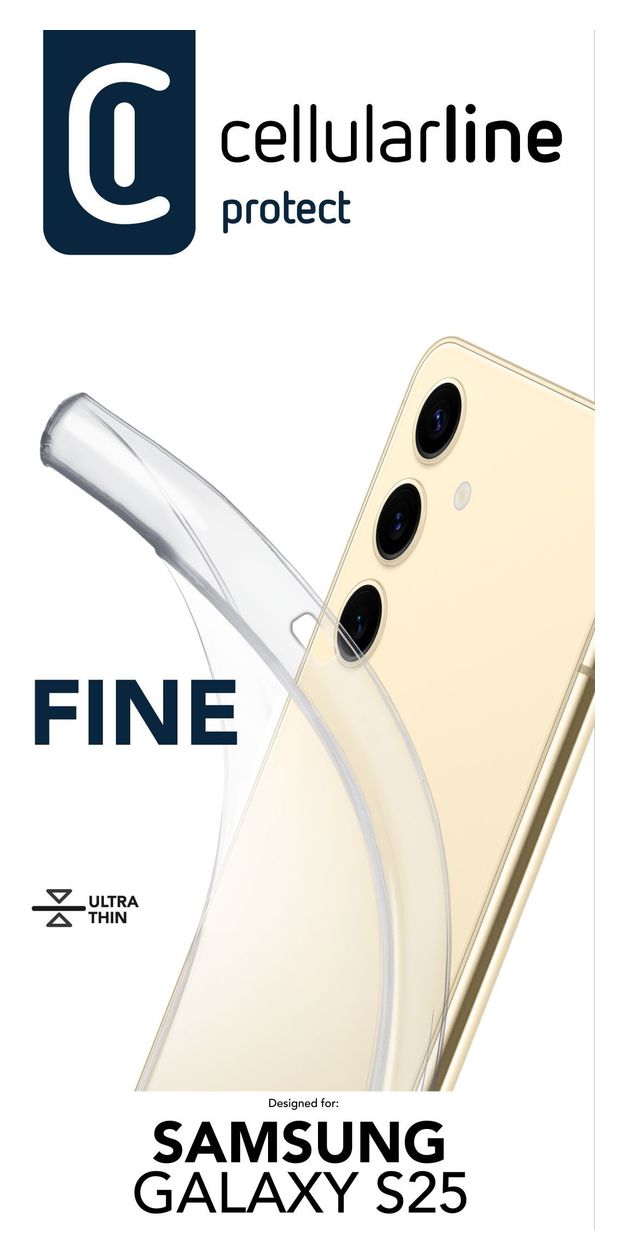 Fine Cover für Samsung Galaxy S25  (Transparent) 
