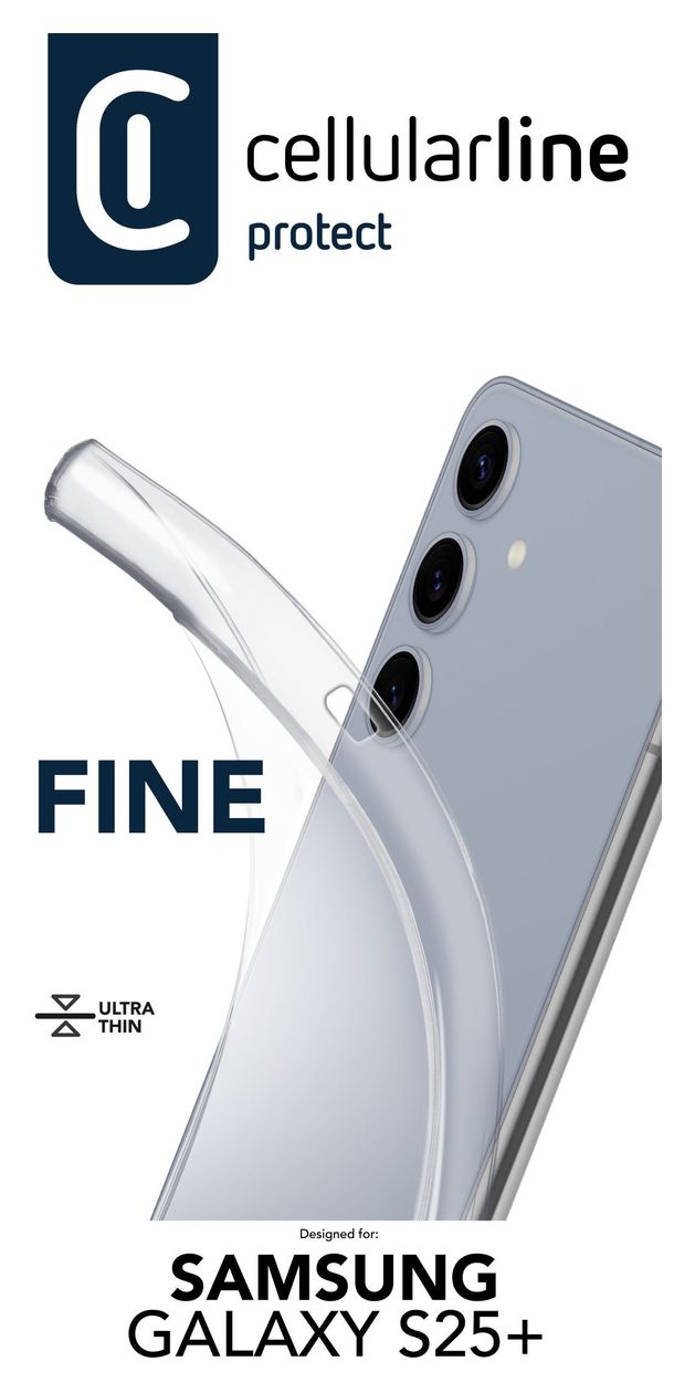 Fine Cover für Samsung Galaxy S25+  (Transparent) 