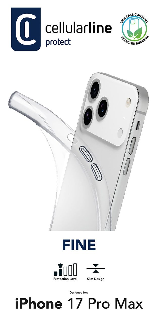 Fine Cover für Apple iPhone 17 Pro Max  (Transparent) 