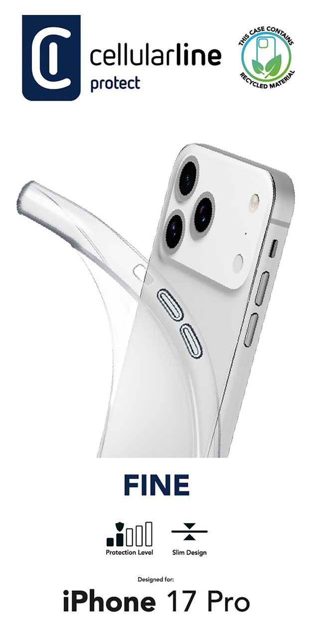 Fine Cover für Apple iPhone 17 Pro  (Transparent) 