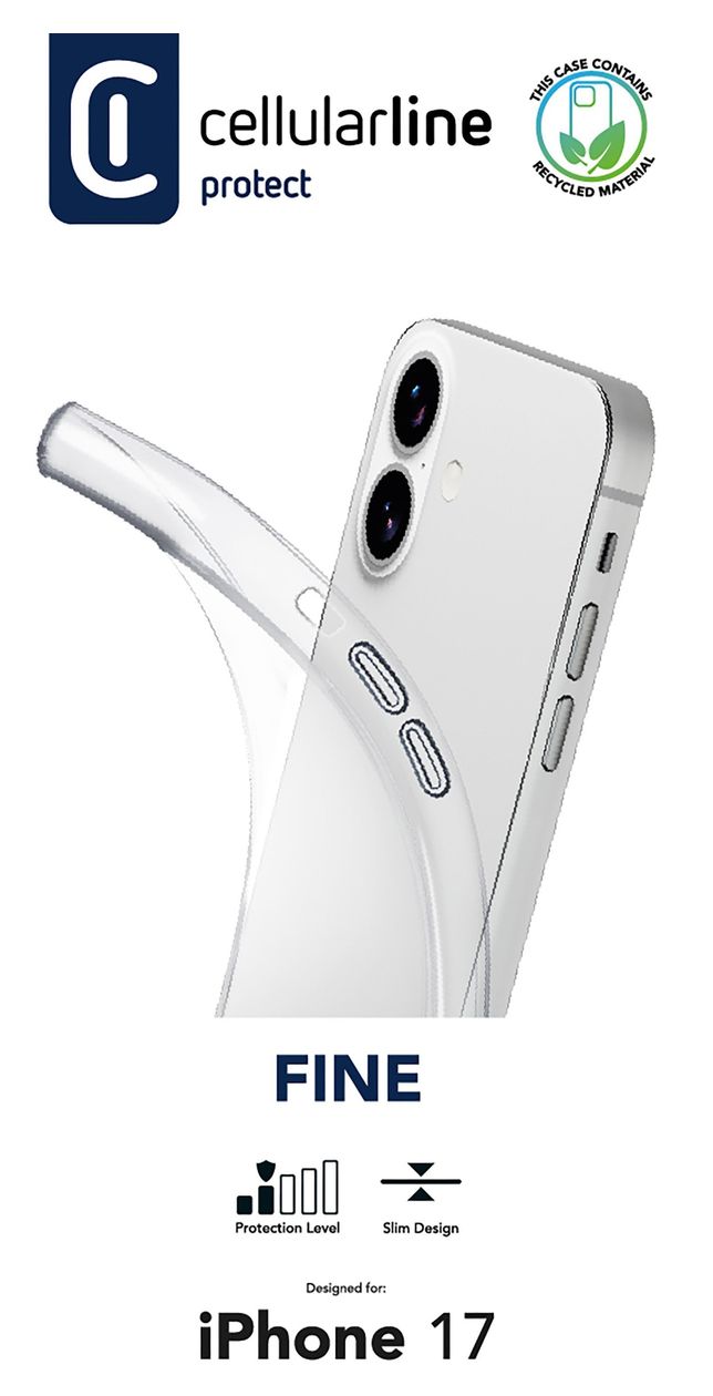 Fine Cover für Apple iPhone 17  (Transparent) 