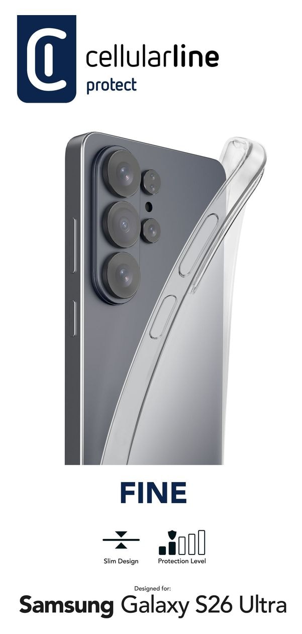 Fine Cover für Samsung Galaxy S26 Ultra  (Transparent) 