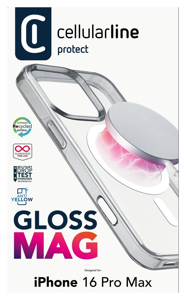 Gloss Mag Cover für Apple iPhone 16 Pro Max  (Transparent) 