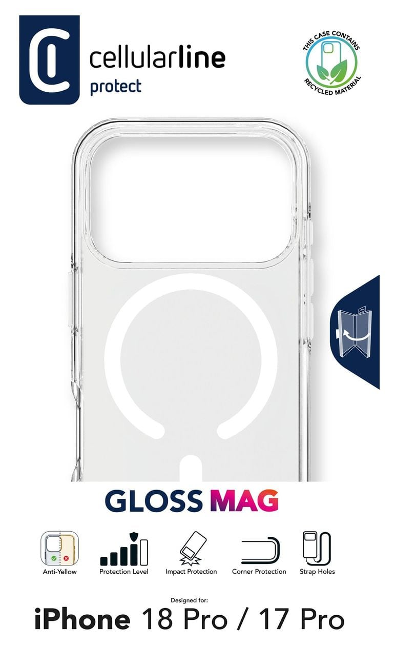 Gloss Mag Cover für Apple iPhone 18 Pro  (Transparent) 