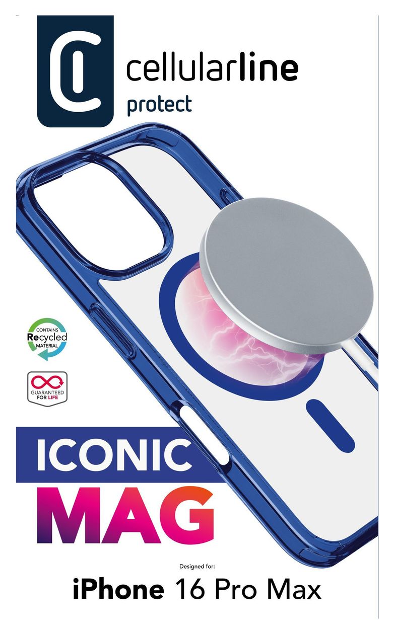 Iconic Mag Cover für Apple iPhone 16 Pro Max  (Blau) 