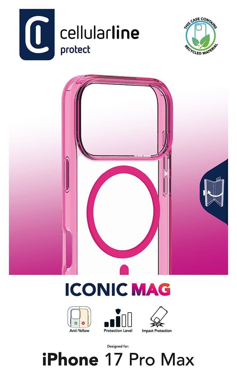 Iconic Mag Cover für Apple iPhone 17 Pro Max  (Pink) 