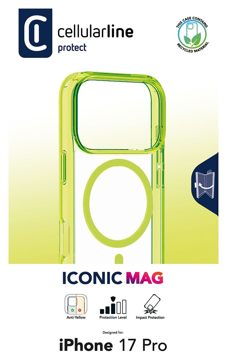 Iconic Mag Cover für Apple iPhone 17 Pro  (Limette) 
