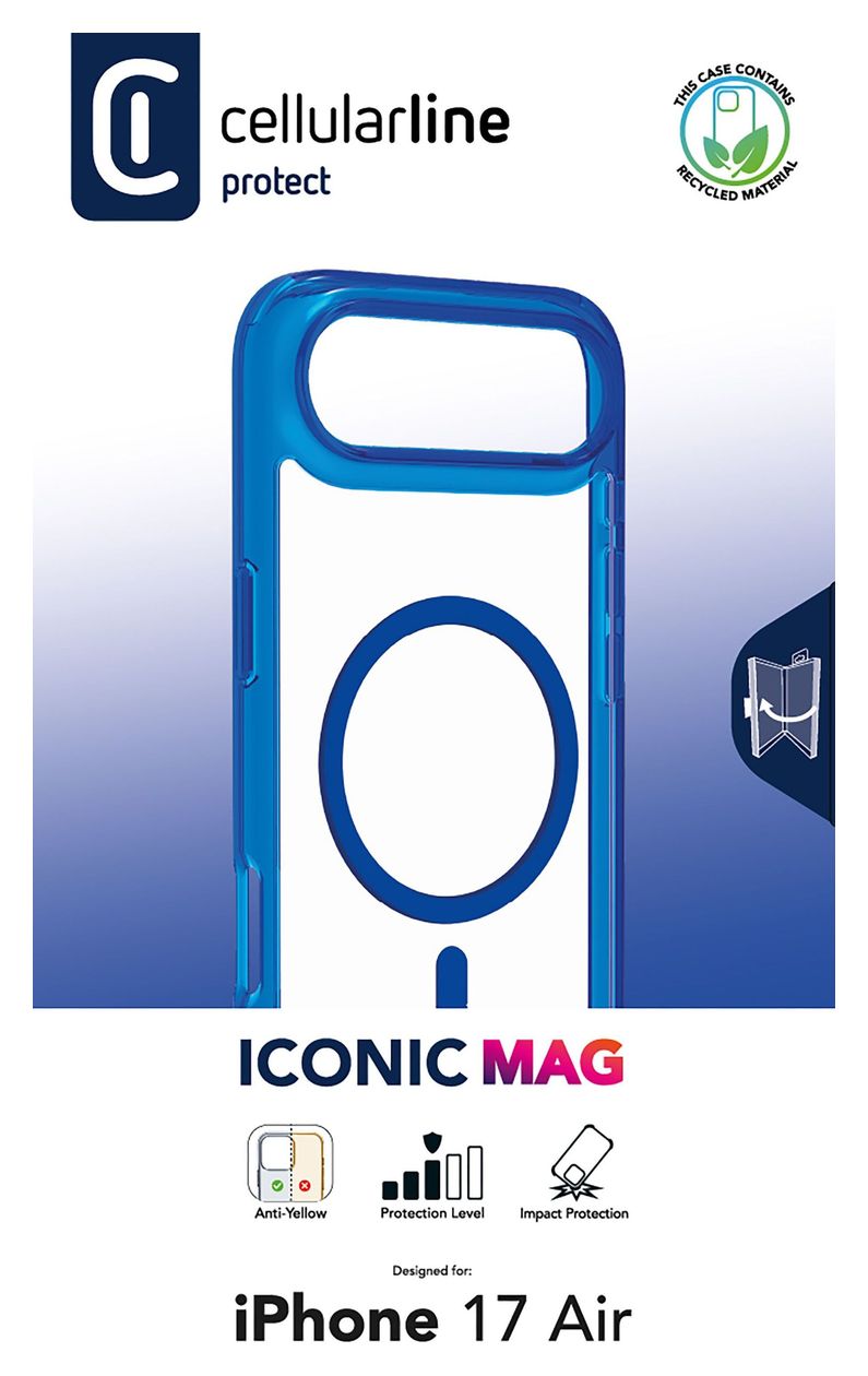 Iconic Mag Cover für Apple  (Blau) 