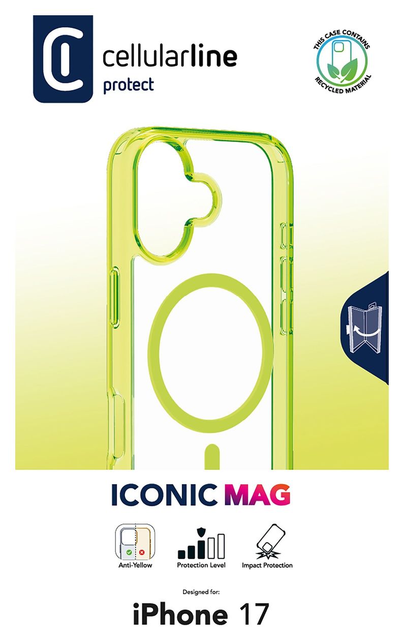 Iconic Mag Cover für Apple iPhone 17  (Limette) 