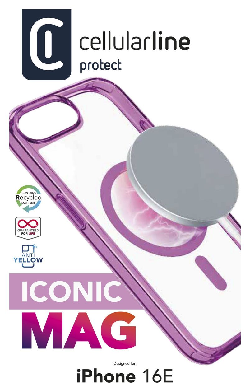 Iconic MagSafe Case Cover für Apple iPhone SE (2025)  (Pink) 