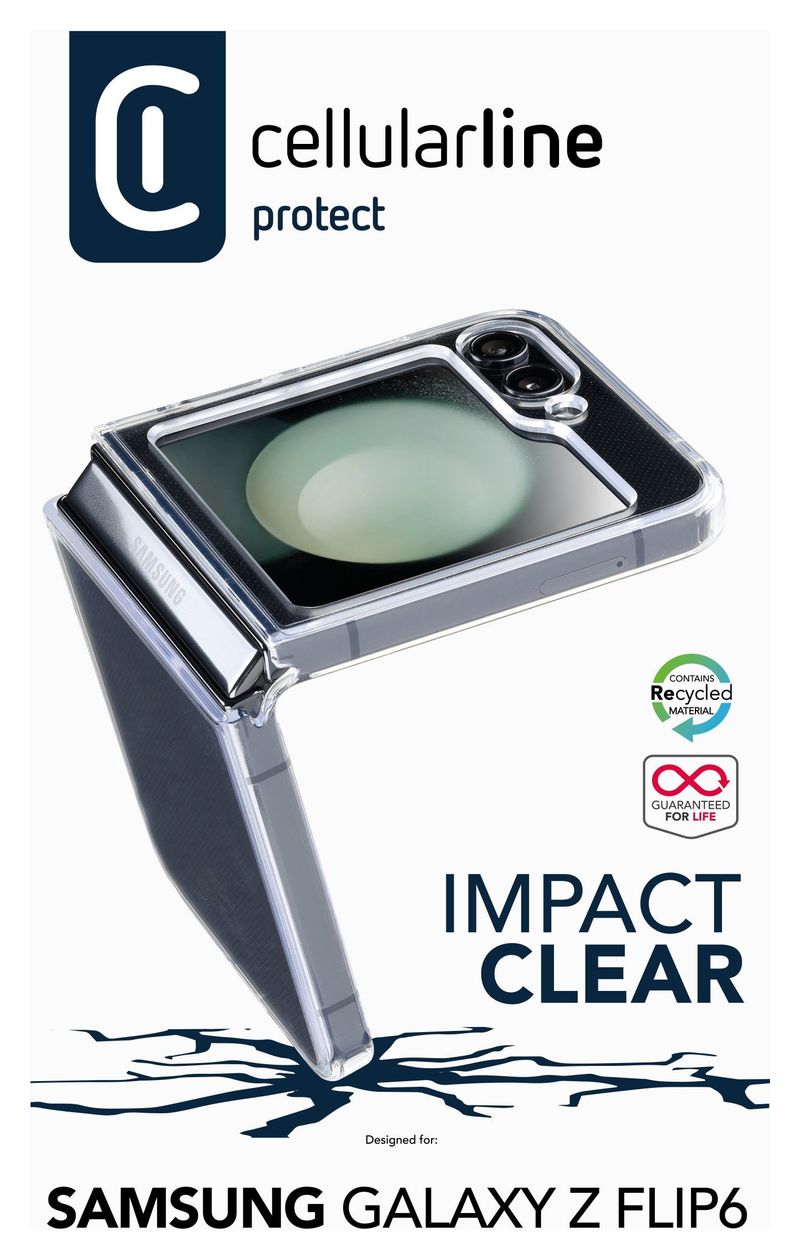 Impact Clear Case Cover für Samsung Galaxy Z Flip6  (Transparent) 