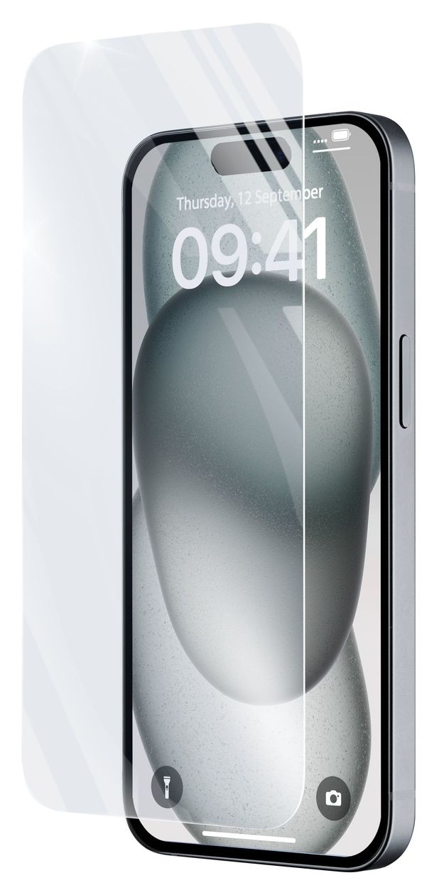 Impact Glass Klare Bildschirmschutzfolie gehärtetes Glas 9H für Apple iPhone 15 Plus, iPhone 15 Pro Max 