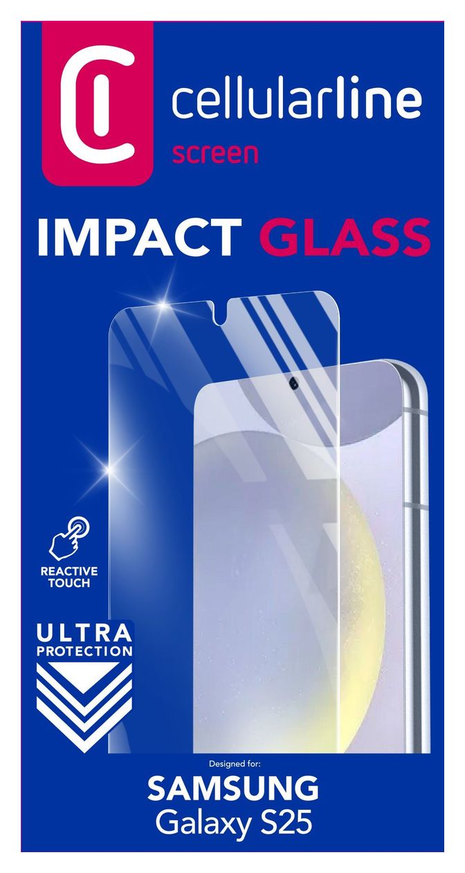Impact Glass Klare Bildschirmschutzfolie gehärtetes Glas 9H für Samsung Galaxy S25 