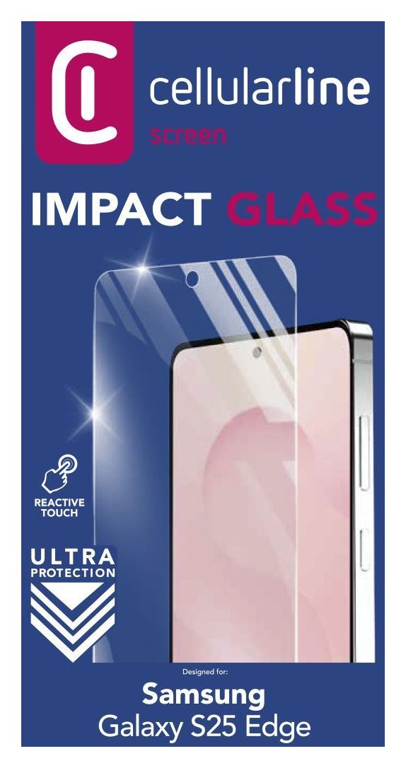 Impact Glass Klare Bildschirmschutzfolie gehärtetes Glas 9H für  Samsung Galaxy S25 Edge Schlagfest, Kratzresistent 