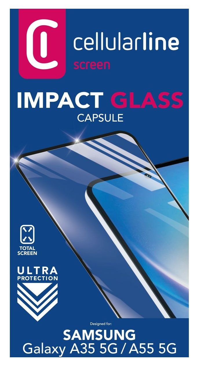 Impact Glass Capsule Klare Bildschirmschutzfolie gehärtetes Glas 9H für  Samsung Galaxy A35/A55 5G Stoßfest, Schlagfest, Kratzresistent 