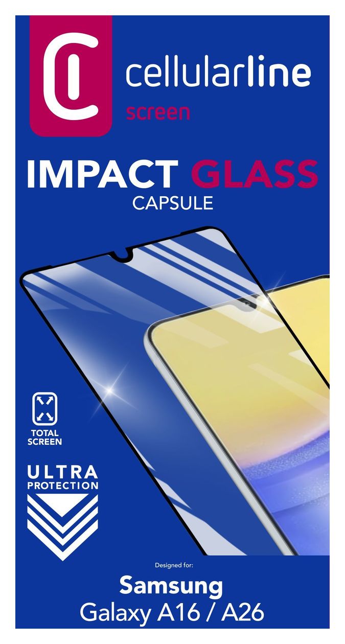 Impact Glass Capsule Klare Bildschirmschutzfolie gehärtetes Glas für  Samsung Galaxy A16 Schlagfest, Kratzresistent, Schockresistent 