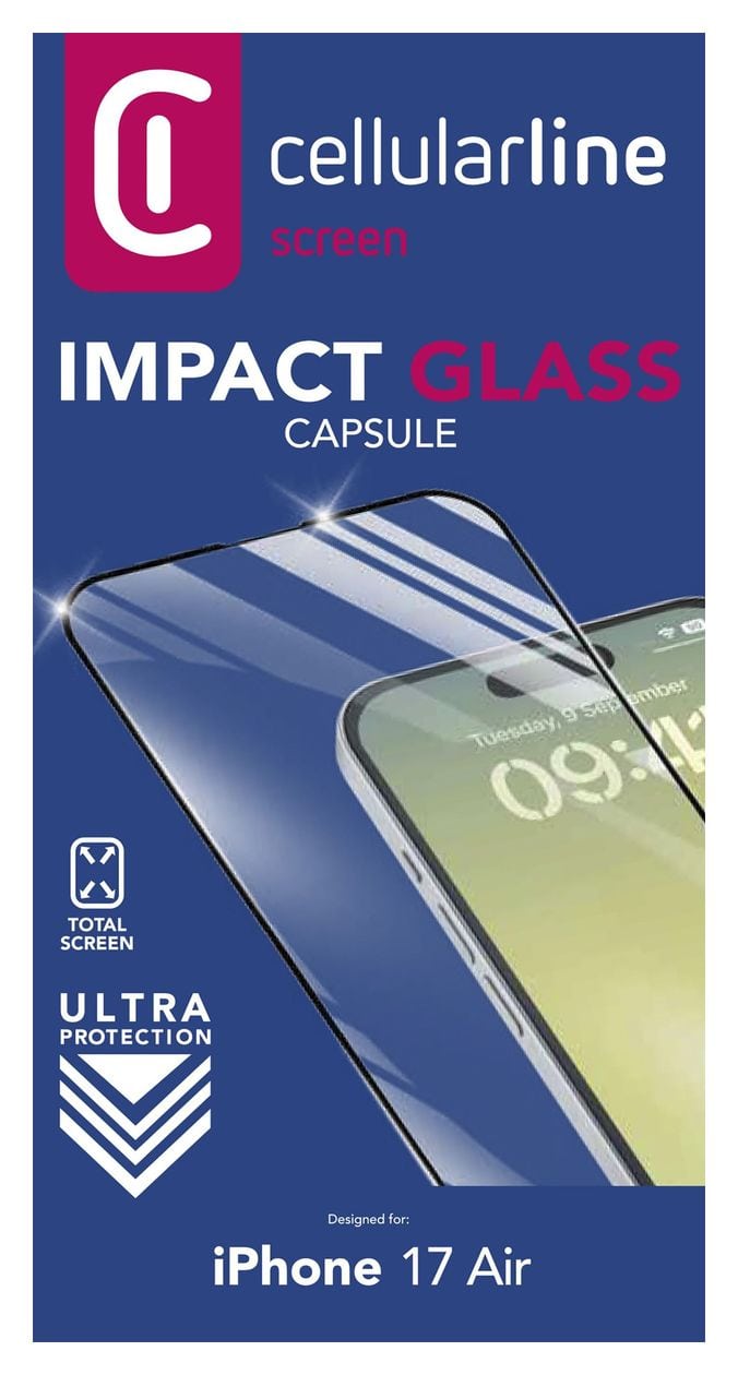 Impact Glass Capsule Klare Bildschirmschutzfolie gehärtetes Glas 9H für  Apple iPhone 17 Air Fallbeständig, Schlagfest, Kratzresistent, Schockresistent 