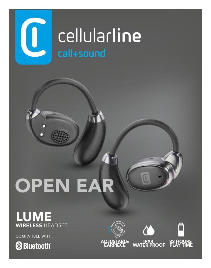 Lume Bluetooth Kopfhörer Kabellos TWS 8 h Laufzeit IPX4  (Schwarz) 