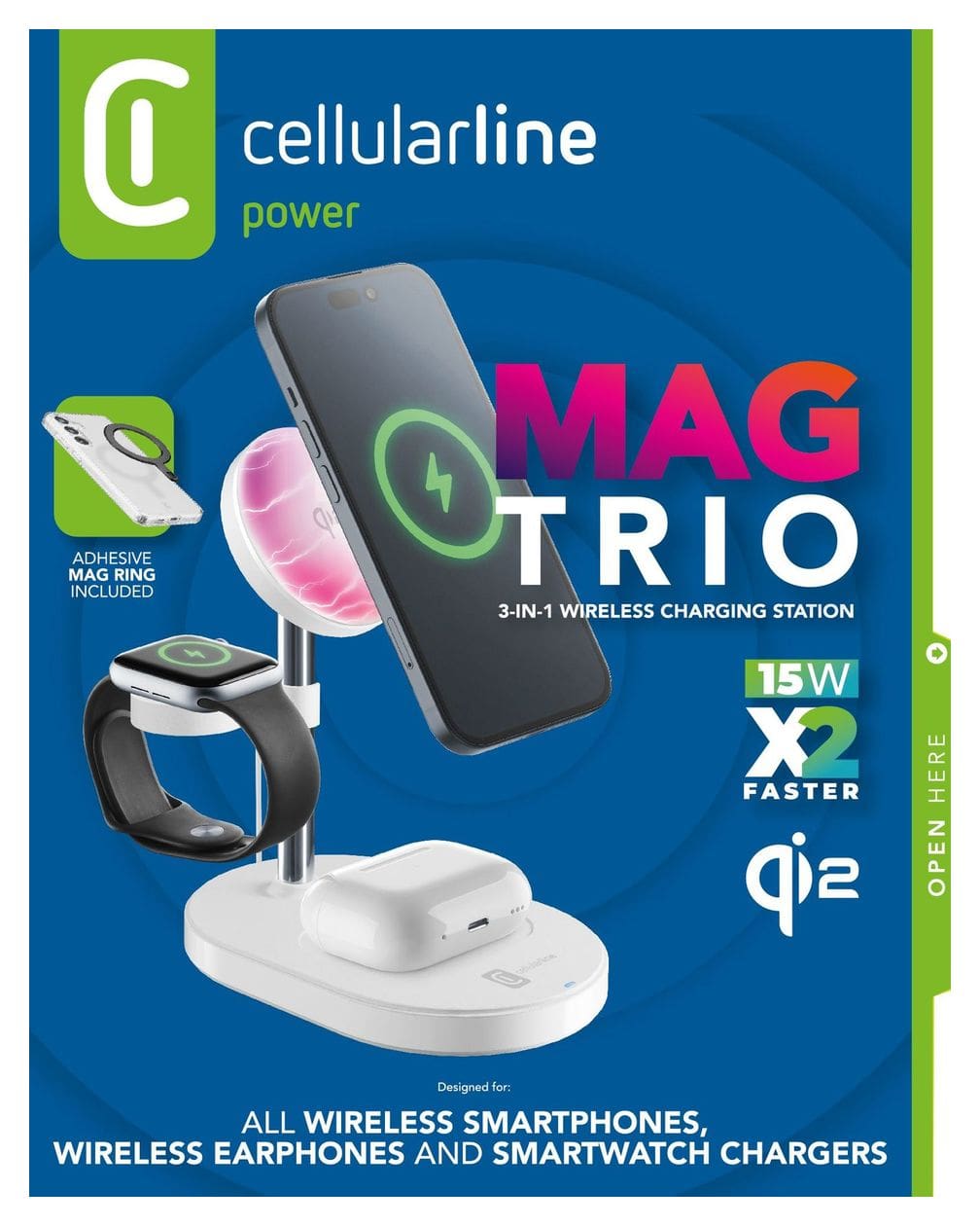 Mag Trio Drahtlose Ladestation Mag mit Qi2-Technologie 