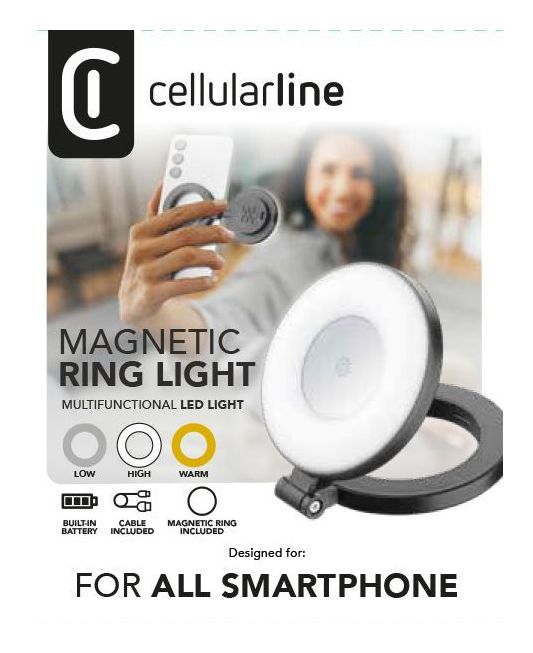 Magnetic Ring Light Magnetischer Ring 60 mm Universal  (Schwarz) 
