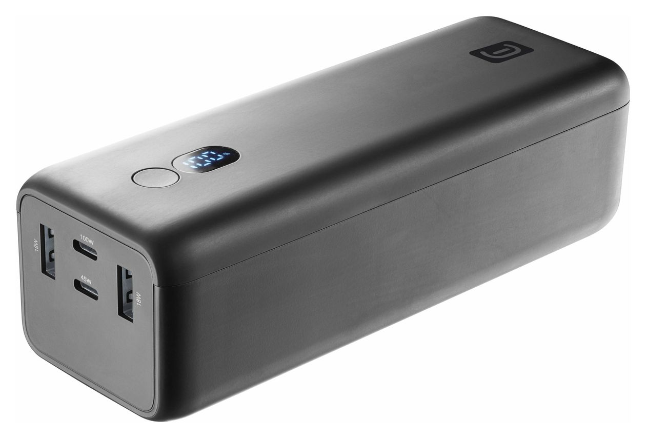 Maxi 27000 mAh Powerbank USB Typ-C  (Schwarz) 