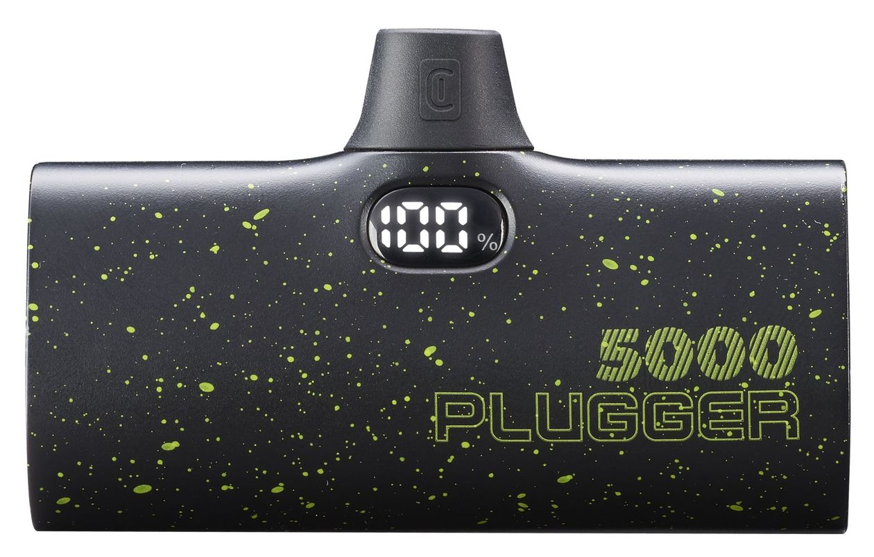 Plugger 5000 mAh Powerbank USB Typ-C  (Schwarz) 