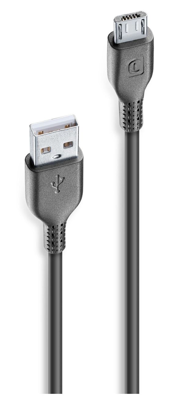 Power Cable USB A auf Micro-USB B Männlich bis 10 W 2 m  (Schwarz) 