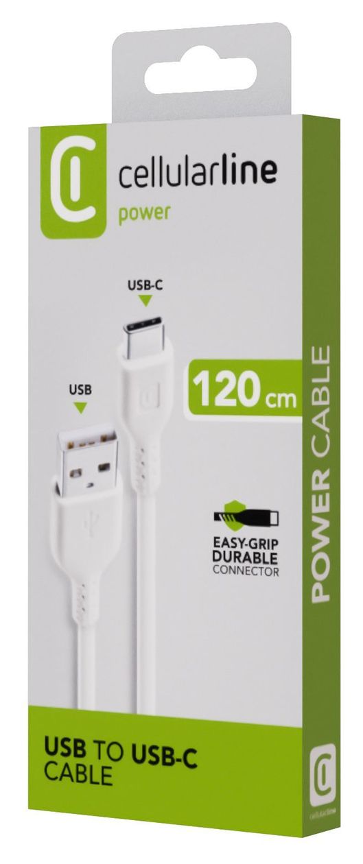 Power Cable USB A auf USB C Männlich bis 15 W 1,2 m  (Weiß) 