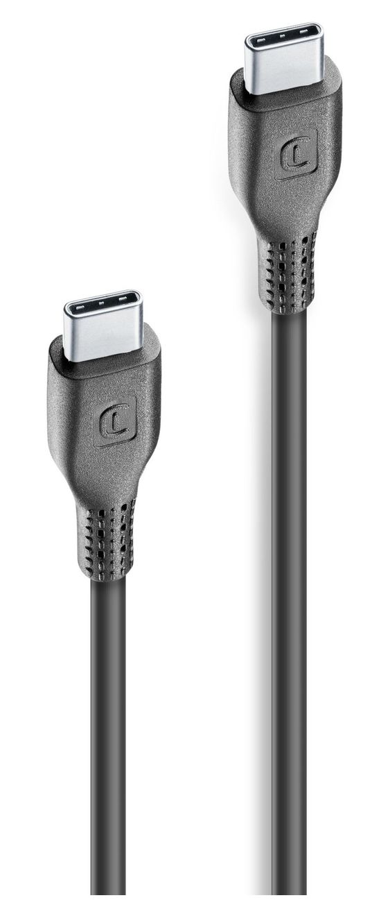 Power Cable USB C auf USB C Männlich bis 60 W 1,2 m  (Schwarz) 