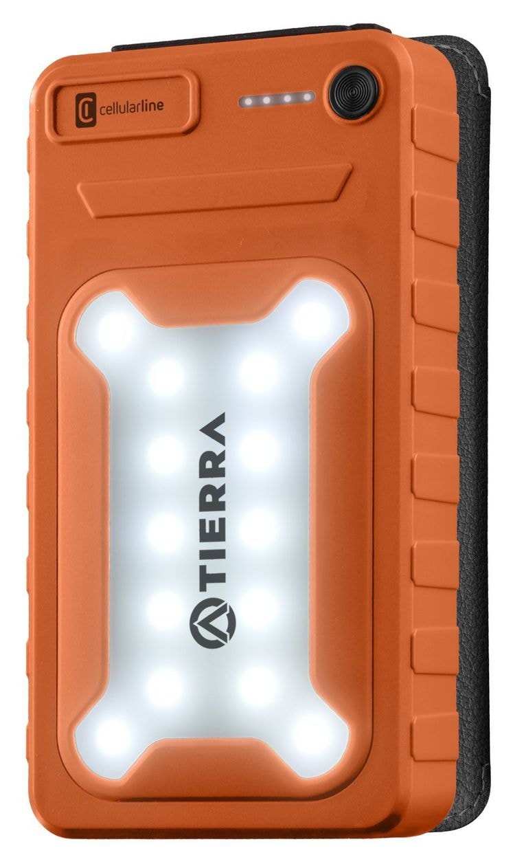 Pro 4 Solar 10000 mAh Powerbank USB Typ-C  (Orange) 