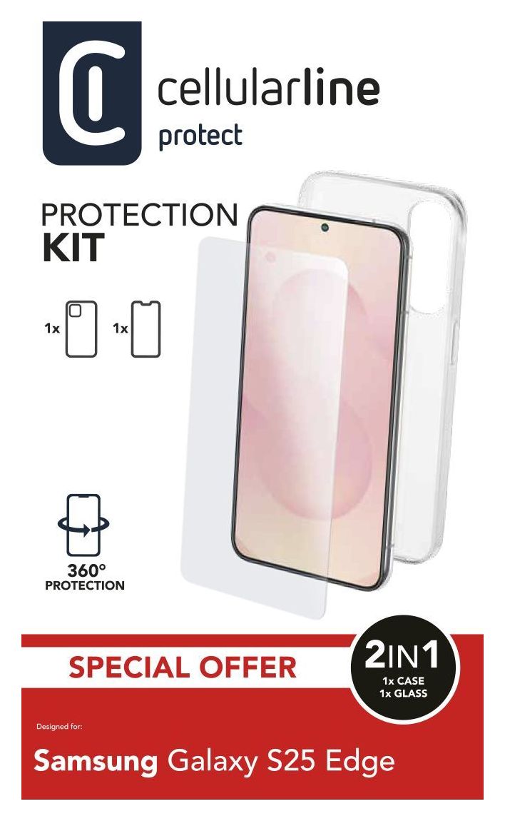 Protection Kit Cover für Samsung Galaxy S25 Edge  (Transparent) 